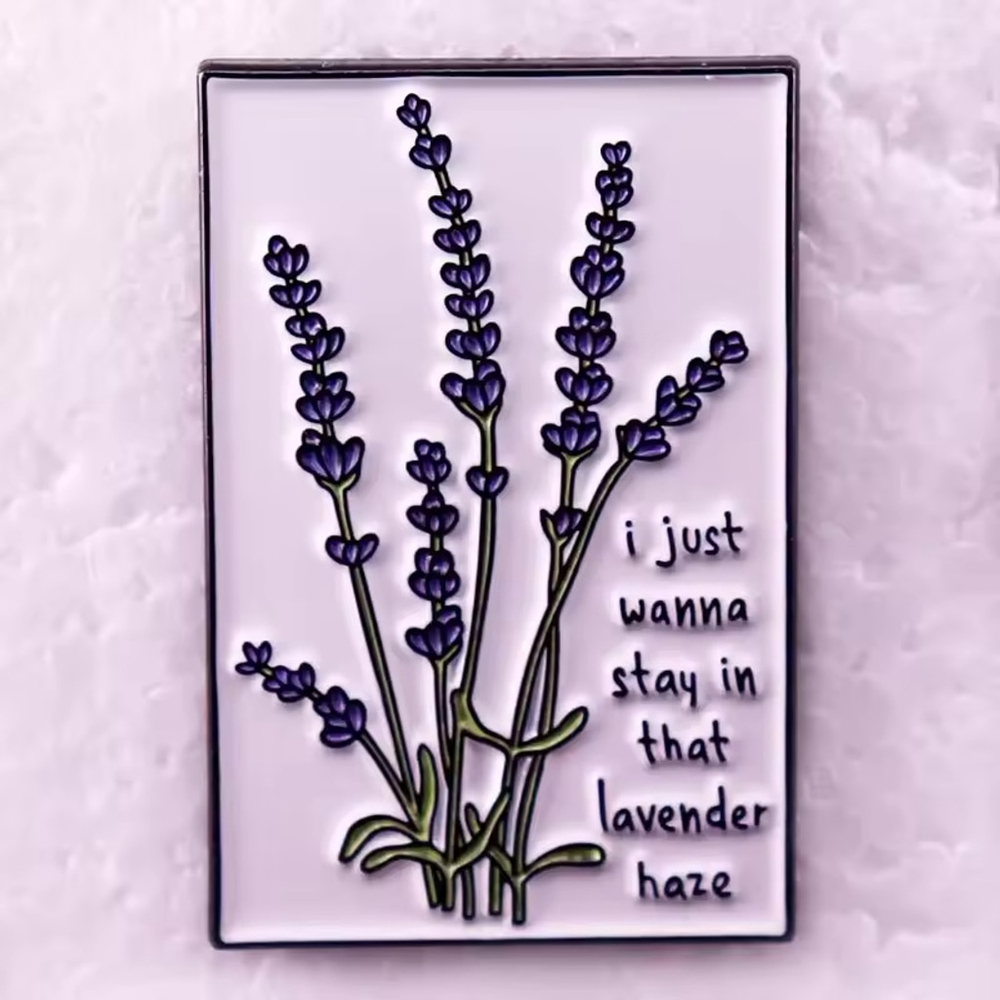 Taylor Swift Lyric Enamel Pin – “I Just Wanna Stay in That Lavender Haze”